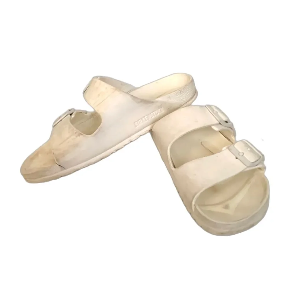 Birkenstock Arizona White EVA 2 Strap Slide Sandals Size 36 (US 5-5.5)